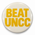 Beat UNCC Yellow Pin