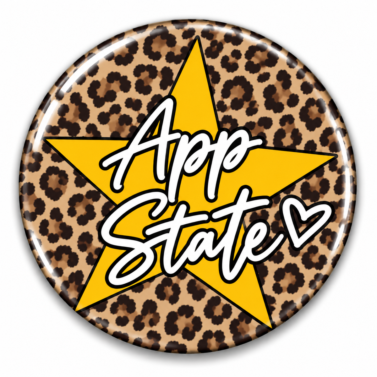 Leopard App State Star Pin