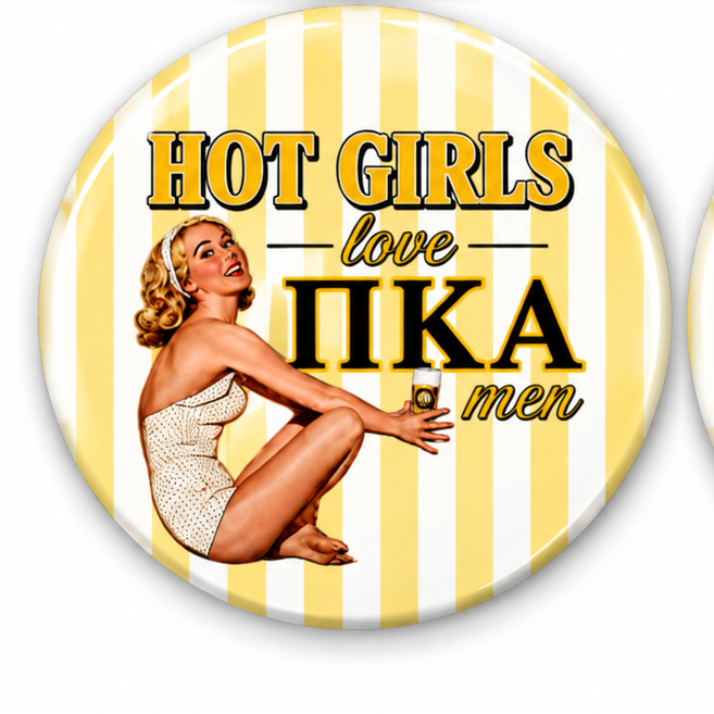 Hot Girls Love "Blank" Men Pin