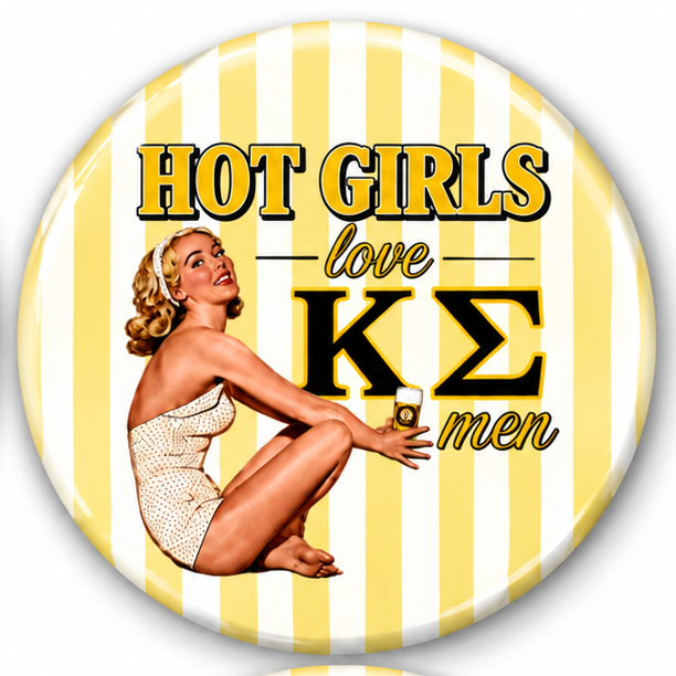 Hot Girls Love "Blank" Men Pin