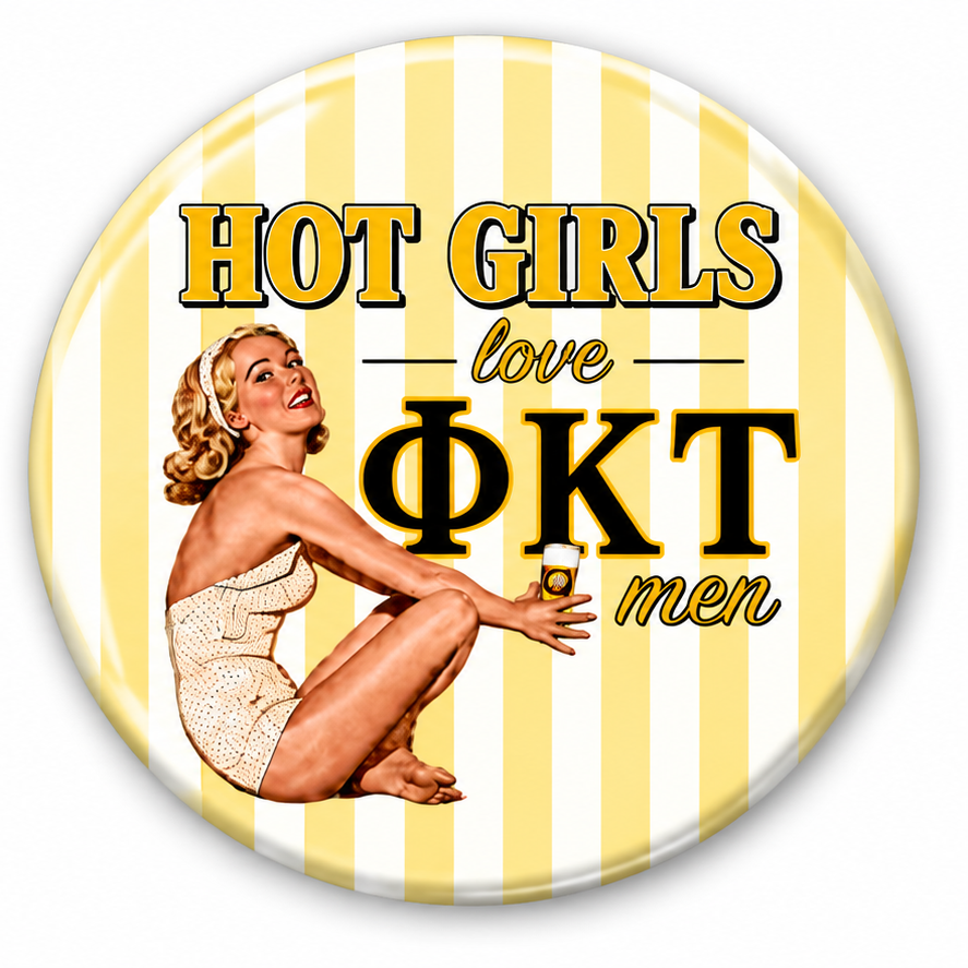 Hot Girls Love "Blank" Men Pin