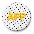 APP Polka Dot Pin